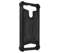 Avizar Funda de Silicona con Cartera Negra para Smartphones 4.7" a 5"