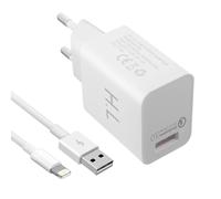 Avizar Cargador rápido Qualcomm Quick Charge 3.0 + cable para iPhone