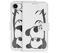 Avizar Cartera para iPhone 17e Motivo Panda con Soporte y Correa, /