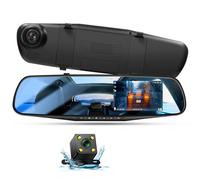 Avizar, Dashcam Espejo Retrovisor HD 1080P Pantalla de 4 pulgadas Micro Botón