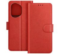Avizar Estuche Cartera con Cierre para Honor 400 Estilo Cuero, Rojo