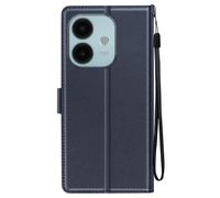 Avizar Estuche para Oppo A40 con correa, tapa y soporte cartera, Azul