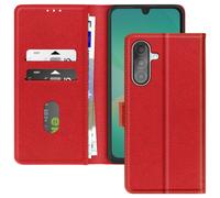 Avizar Estuche para Samsung Galaxy A26 Solapa Cartera Soporte Vídeo, Rojo