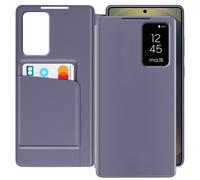 Avizar Estuche Ventana para Galaxy S25 Ultra con Cartera, Lavanda