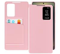 Avizar Estuche Ventana para Samsung Galaxy S25 Ultra con Cartera, Rosa