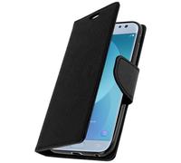Avizar Fancy Style Funda Libro Negra para Samsung Galaxy J3 2017