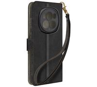 Avizar Funda bivalva para Honor Magic 6 Pro Efecto Cepillado Cartera,