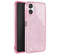 Avizar Funda Brillante para Samsung Galaxy A06 Antigolpes, Rosa claro