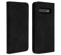 Avizar Funda Cartera con Función Soporte Negra para Samsung Galaxy S10