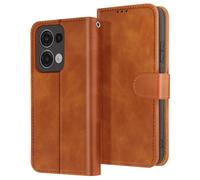 Avizar Funda Cartera Oppo Reno 13 con Cierre Magnético, Marrón