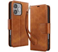 Avizar Funda Cartera para Honor 600 Lite Estilo Retro con Soporte, Marrón