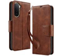 Avizar Funda Cartera para Redmi A7 Pro Estilo Retro con Soporte, Marrón claro