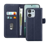 Avizar Funda Chesterfield para Oppo A6 Pro con Tarjetero y Soporte, Azul noche