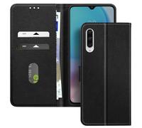 Avizar Funda con cierre para Xiaomi Mi 9 Lite Multifunción Soporte vídeo, Negro