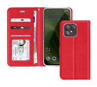 Funda para móvil Avizar tipo cartera Cuero sintético rojo con tarjetero para Fairphone 6
