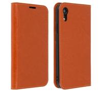 Avizar Funda de Cuero Marrón para iPhone XR