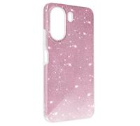 Avizar Funda de purpurina para Xiaomi Redmi 13C Rigid Serie Glitter Case, Rosa