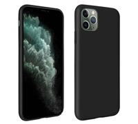 Avizar Funda de Silicona Semirígida Negra Mate para Apple iPhone 11 Pro Max