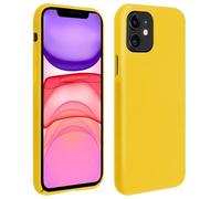 Avizar Funda de Silicona Semirrígida Mate Suave Amarilla para iPhone 11