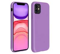 Avizar Funda de Silicona Semirrígida Mate Suave Violeta para iPhone 11