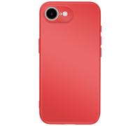 Avizar Funda de silicona Soft-Touch para iPhone 16e Serie Fast Cover, Rojo