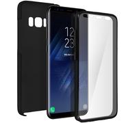 Avizar Funda Doble de Silicona Negra para Samsung Galaxy S8 Plus