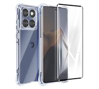 Avizar Funda Edge 60 Fusion/60 Antigolpes + Vidrio 9H, Transparente