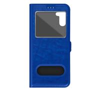 Avizar Funda Folio para Galaxy A34 5G Doble Ventana con Función Soporte, Azul