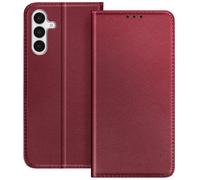 Avizar Funda Folio para Galaxy S25 FE con Tarjetero y Soporte de Video, Burdeos