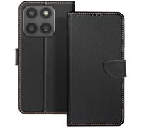 Avizar Funda Folio para Honor 400 Smart con Tarjetero y Función Soporte, Negro