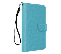 Avizar Funda Folio Universal para Smartphone Talla XXL con Tarjetero, Turquesa