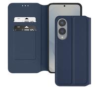 Avizar Funda Galaxy S25 Edge Tapa Porta-Tarjetas Vídeo, Azul noche