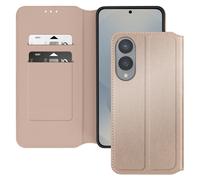 Avizar Funda Galaxy S25 Edge Tapa Porta-Tarjetas Vídeo, Dorado