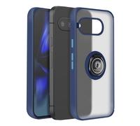 Avizar Funda Google Pixel 9a anillo magnético trasera transparente, Azul