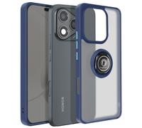 Avizar Funda Honor 400 Lite anillo magnético trasera transparente, Azul