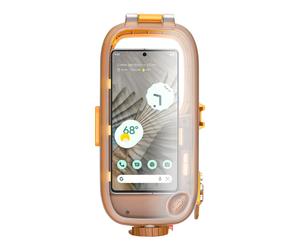 Avizar Funda impermeable para Smartphone Hasta 7" IPX8 Buceo 15m, Naranja