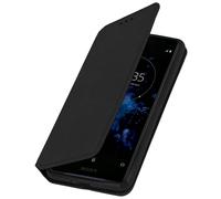Avizar Funda Libro Billetera Negra para Sony Xperia XZ2