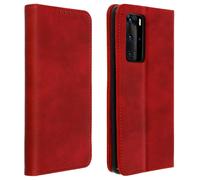 Avizar Funda libro cartera con F. Soporte para Huawei P40 Pro, Rojo