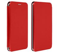 Avizar Funda Libro con Slide Roja para Smartphones de 3.8" a 4.7"