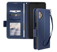 Avizar Funda libro Galaxy XCover 7 Pro correa soporte cartera, Azul