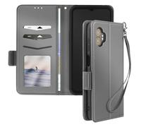 Avizar Funda libro Galaxy XCover 7 Pro correa soporte cartera, Gris
