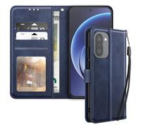 Avizar Funda Libro para OnePlus 15R Efecto Cuero Vintage con Soporte, Azul noche