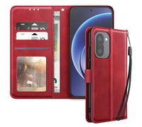 Avizar Funda Libro para OnePlus 15R Efecto Piel Vintage con Soporte, Burdeos