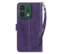 Avizar Funda Libro Para Oppo Reno 14 / 14F / 14 FS con Cordón, Violeta oscuro