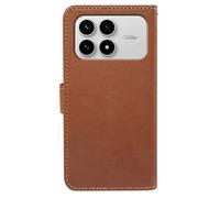 Avizar Funda Libro para Xiaomi Poco F8 Pro Textura Lichi Anti-RFID, Marrón