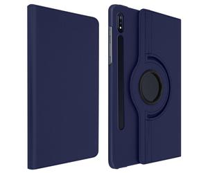 Avizar Funda Libro Soporte Azul Oscuro para Samsung Galaxy Tab S7 11.0
