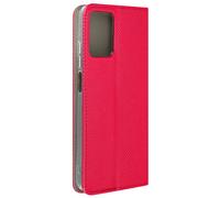 Avizar Funda Moto G24 y G04 Solapa Tarjetero y Soporte Vídeo, Rojo