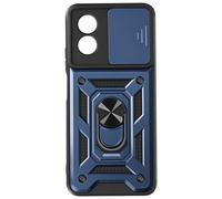 Avizar Funda Oppo A38 cubierta para cámara, anillo soporte vídeo, Azul noche