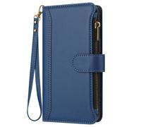 Avizar Funda Oppo A5 Pro Cartera Correa Magnética, Azul