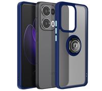 Avizar Funda Oppo Reno 13 Pro Anillo Magnético Translúcida, Azul noche